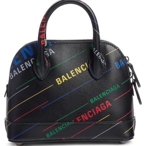 Balenciaga Xxs Ville Logo Calfskin Satchel - Picture 1 of 2